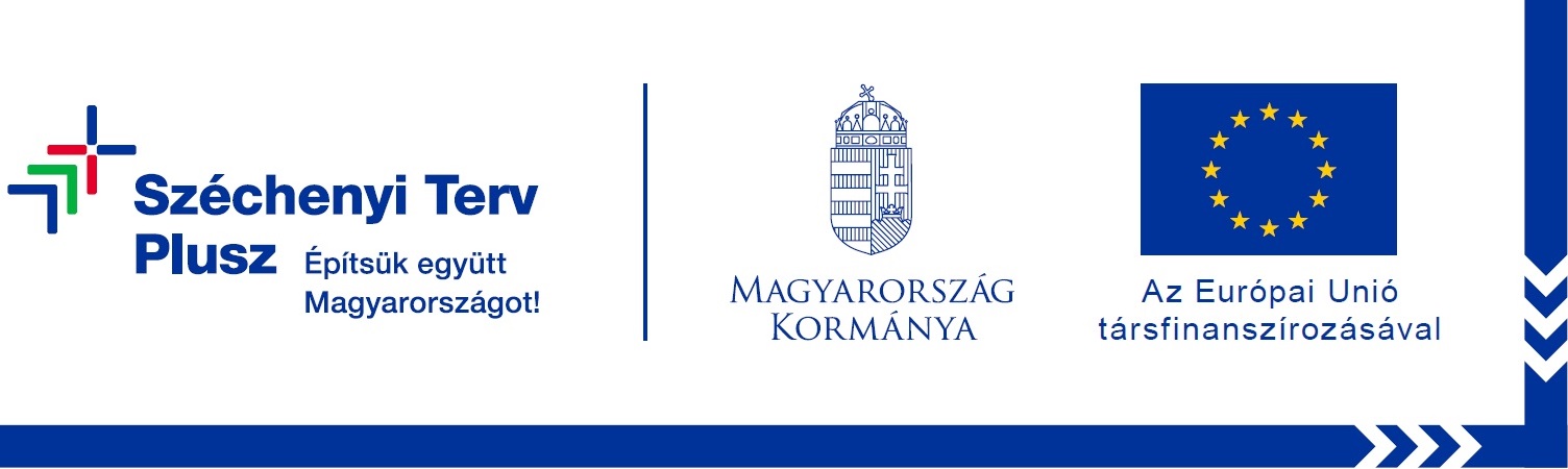 Az Európai Unió társfinanszírozásával – Magyarország Kormánya – Széchenyi Terv Plusz